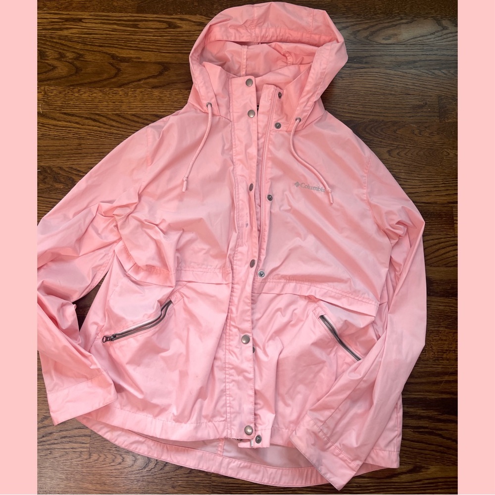 pink columbia jacket rain